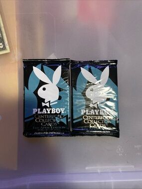 PLAYBOY Blue & Black Centerfold Collector Card Pack (2)